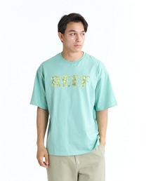 REEF FLOWER LEAF LOGO SS T Tシャツ 【2026年春夏モデル】/リーフ半袖ロゴTシャツ