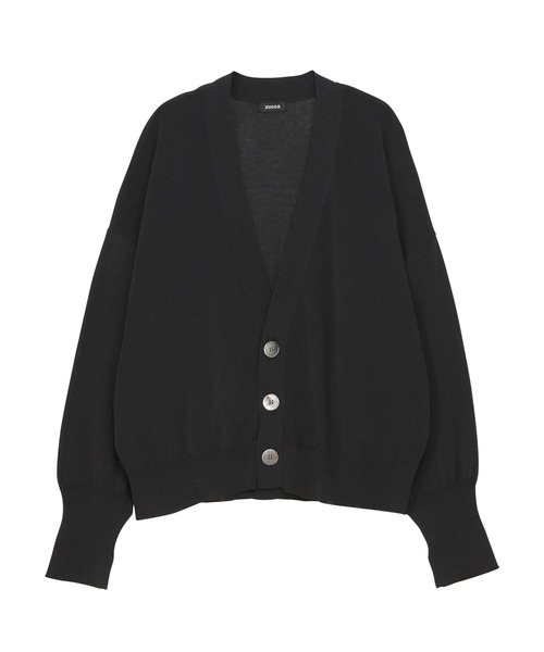 ZUCCa(ズッカ)の「DRY TOUCH KNIT / ニットカーディガン(カーディガン/ボレロ・レディース・ブラック/ブルー/レッド/オフホワイト・M size)」の3枚目の写真