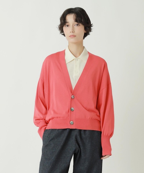 ZUCCa(ズッカ)の「DRY TOUCH KNIT / ニットカーディガン(カーディガン/ボレロ・レディース・ブラック/ブルー/レッド/オフホワイト・M size)」の14枚目の写真