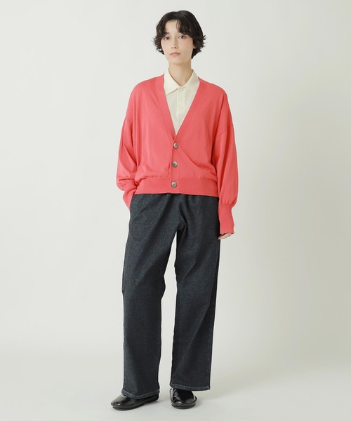 ZUCCa(ズッカ)の「DRY TOUCH KNIT / ニットカーディガン(カーディガン/ボレロ・レディース・ブラック/ブルー/レッド/オフホワイト・M size)」の6枚目の写真