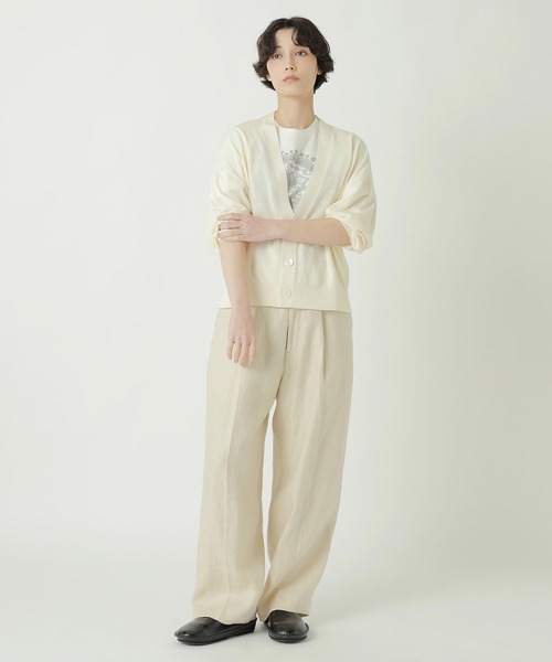 ZUCCa(ズッカ)の「DRY TOUCH KNIT / ニットカーディガン(カーディガン/ボレロ・レディース・ブラック/ブルー/レッド/オフホワイト・M size)」の7枚目の写真