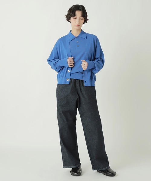 ZUCCa(ズッカ)の「DRY TOUCH KNIT / ニットカーディガン(カーディガン/ボレロ・レディース・ブラック/ブルー/レッド/オフホワイト・M size)」の8枚目の写真