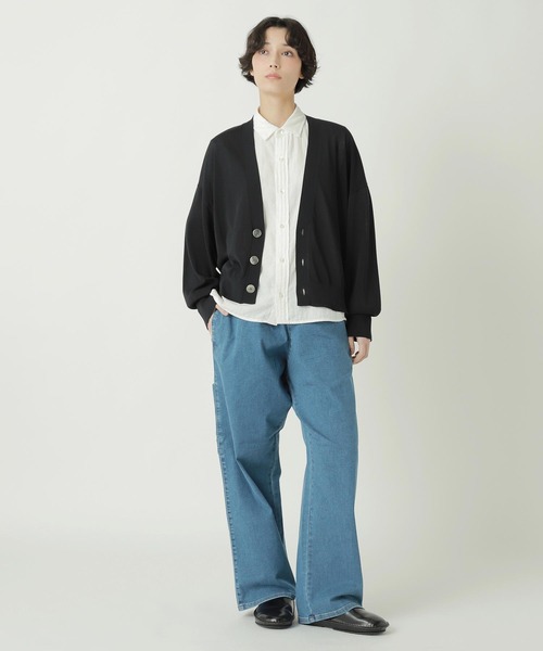 ZUCCa(ズッカ)の「DRY TOUCH KNIT / ニットカーディガン(カーディガン/ボレロ・レディース・ブラック/ブルー/レッド/オフホワイト・M size)」の9枚目の写真