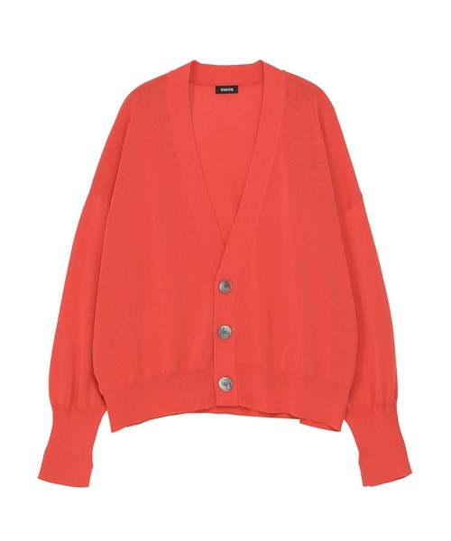 ZUCCa(ズッカ)の「DRY TOUCH KNIT / ニットカーディガン(カーディガン/ボレロ・レディース・ブラック/ブルー/レッド/オフホワイト・M size)」の10枚目の写真