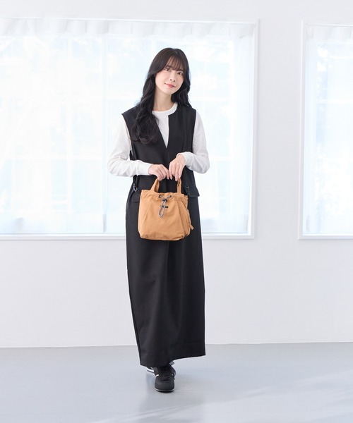 ROOTOTE(ルートート)の「ROOTOTE ルートート SC.サコッシュ.ドローストリング-A(ショルダーバッグ・レディース・ブラック/ブルー/タン/ベージュ・FREE)」の8枚目の写真