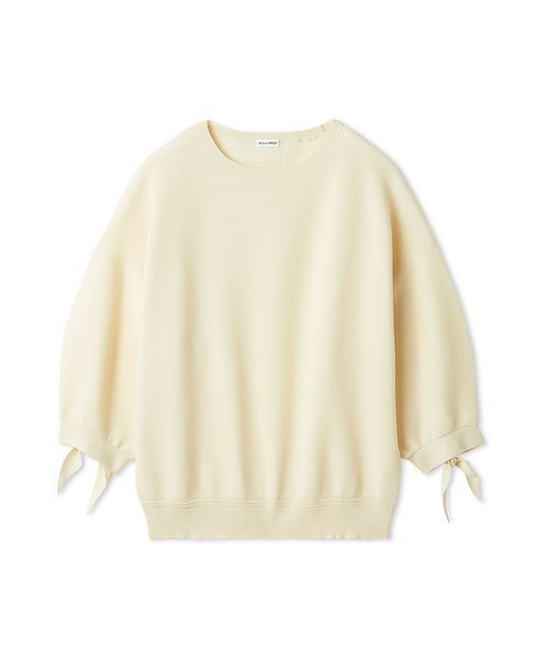 大人気ニット ミラオーウェン 完売 圧縮ニット アイボリー Mila Owen（ミラオーウェン）の「スウェットライクニットプルオーバー