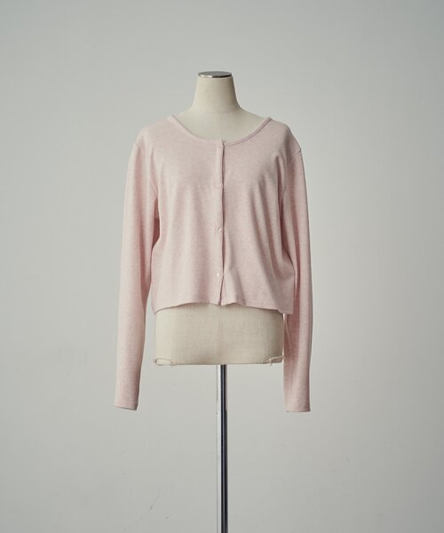 goocy(グーシー)の「【一枚で二役!】前後2WAYカットソーカーデ(Tシャツ/カットソー・レディース・ブラック/ライトグレー/グレー/ピンク・FREE)」の10枚目の写真