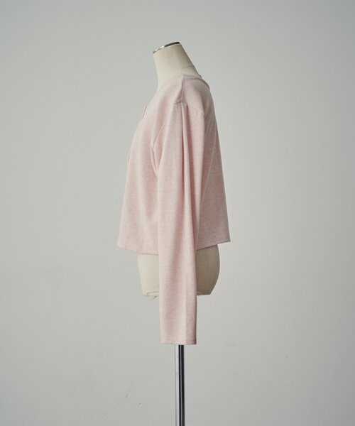 goocy(グーシー)の「【一枚で二役!】前後2WAYカットソーカーデ(Tシャツ/カットソー・レディース・ブラック/ライトグレー/グレー/ピンク・FREE)」の9枚目の写真