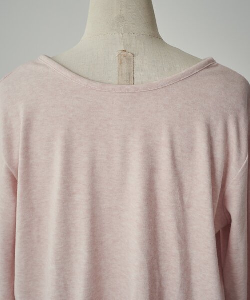 goocy(グーシー)の「【一枚で二役!】前後2WAYカットソーカーデ(Tシャツ/カットソー・レディース・ブラック/ライトグレー/グレー/ピンク・FREE)」の7枚目の写真