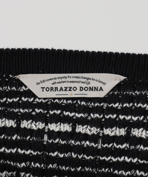 La TOTALITE(ラトータリテ)の「【洗える】TORRAZZO DONNA/トラッゾドンナ ツィードコットンベスト(ベスト・レディース・アイボリー/ブラック・FREE)」の16枚目の写真