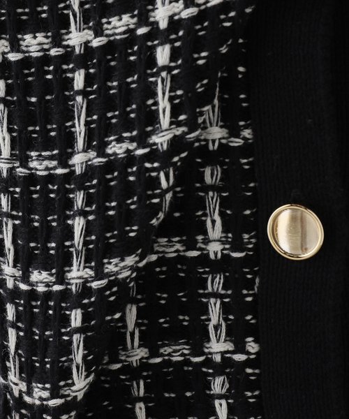 La TOTALITE(ラトータリテ)の「【洗える】TORRAZZO DONNA/トラッゾドンナ ツィードコットンベスト(ベスト・レディース・アイボリー/ブラック・FREE)」の20枚目の写真