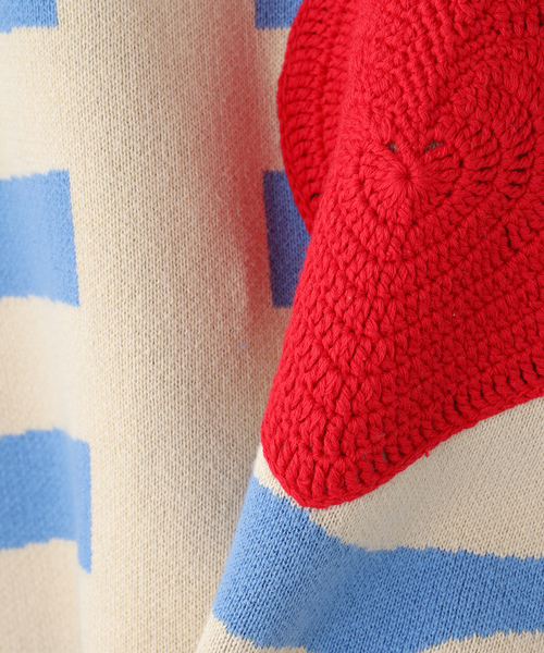 DISCOVERED(ディスカバード)の「DISCOVERED / ディスカバード COTTON BONE KNIT(ニット/セーター・メンズ・ブラック・3)」の4枚目の写真