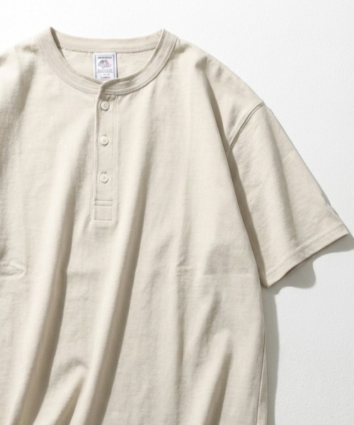 JEMORGAN（ジェーイーモーガン）の「2026SS JEMORGAN/ジェーイーモーガン ワンポイントロゴ ワッペン刺繍  ヘンリーネック半袖Tシャツ レディース メンズ（Tシャツ/カットソー・レディース・カーキ/ネイビー/ホワイト/ベージュ/グレー/ブラック・XL/L/M/S）」の4枚目の写真