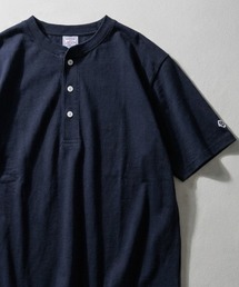 2026SS JEMORGAN/ジェーイーモーガン ワンポイントロゴ ワッペン刺繍  ヘンリーネック半袖Tシャツ レディース メンズ