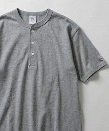 2026SS JEMORGAN/ジェーイーモーガン ワンポイントロゴ ワッペン刺繍 ヘンリーネック半袖Tシャツ レディース メンズ