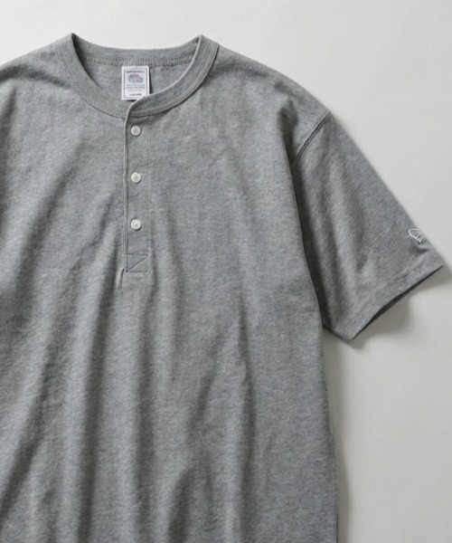 JEMORGAN（ジェーイーモーガン）の「2026SS JEMORGAN/ジェーイーモーガン ワンポイントロゴ ワッペン刺繍  ヘンリーネック半袖Tシャツ レディース メンズ（Tシャツ/カットソー・レディース・カーキ/ネイビー/ホワイト/ベージュ/グレー/ブラック・XL/L/M/S）」の3枚目の写真