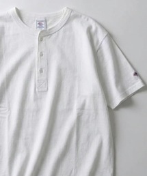2026SS JEMORGAN/ジェーイーモーガン ワンポイントロゴ ワッペン刺繍 ヘンリーネック半袖Tシャツ レディース メンズ