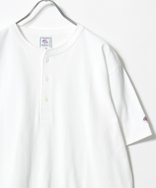 JEMORGAN（ジェーイーモーガン）の「2026SS JEMORGAN/ジェーイーモーガン ワンポイントロゴ ワッペン刺繍  ヘンリーネック半袖Tシャツ レディース メンズ（Tシャツ/カットソー・レディース・カーキ/ネイビー/ホワイト/ベージュ/グレー/ブラック・XL/L/M/S）」の19枚目の写真