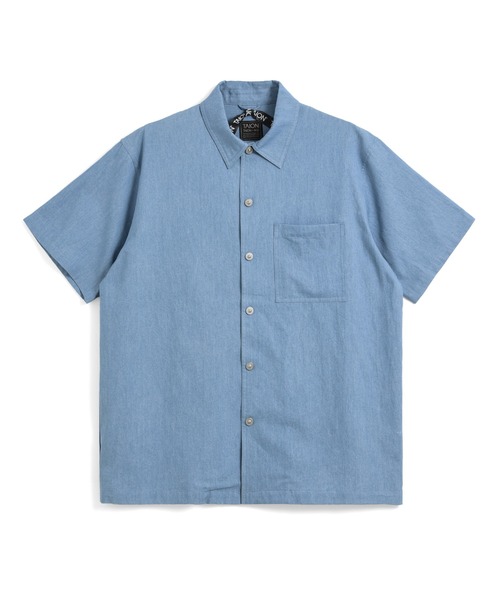 TAION(タイオン)の「【TAION(タイオン)】〈ユニセックス〉ノンダウン ミリタリー ボタンスリット ハーフスリーブ シャツ(シャツ/ブラウス・メンズ・ブラック/オフホワイト/ダークオリーブ/インディゴブルー/ライトインディゴブルー/ダークネイビー・2XL/XL/L/M/S)」の16枚目の写真