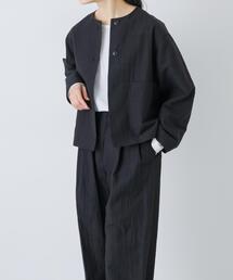 かぐれ | 『セットアップ対応』 ノーカラーショートジャケット(ノーカラージャケット)