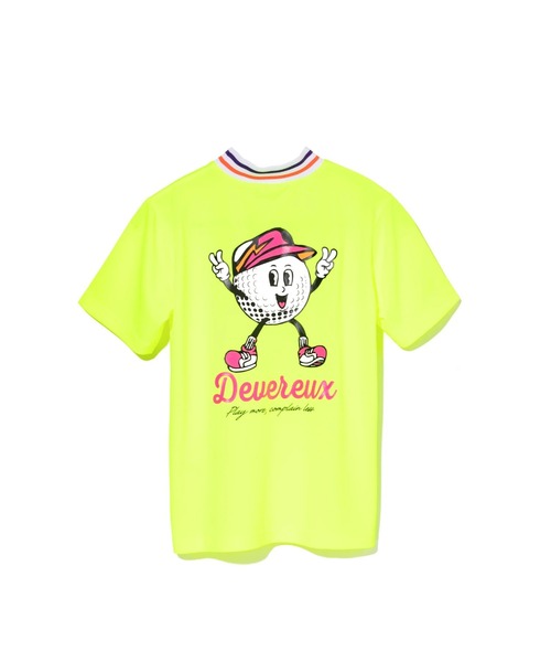DEVEREUX GOLF(デヴァローゴルフ)の「WOMEN ARIZONA HomieリブモックネックTEE(Tシャツ/カットソー・レディース・イエロー/オレンジ・MEDIUM/SMALL)」の2枚目の写真