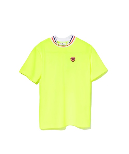 DEVEREUX GOLF(デヴァローゴルフ)の「WOMEN ARIZONA HomieリブモックネックTEE(Tシャツ/カットソー・レディース・イエロー/オレンジ・MEDIUM/SMALL)」の3枚目の写真
