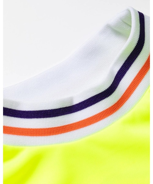 DEVEREUX GOLF(デヴァローゴルフ)の「WOMEN ARIZONA HomieリブモックネックTEE(Tシャツ/カットソー・レディース・イエロー/オレンジ・MEDIUM/SMALL)」の4枚目の写真
