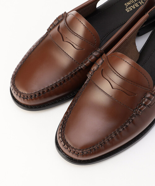 FREAK'S STORE（フリークスストア）の「G.H.BASS/ジーエイチバス PENNY SLING/ペニースリング/ローファーサンダル（ローファー・レディース・キャメル/ブラック・7/6.5/7.5）」の7枚目の写真