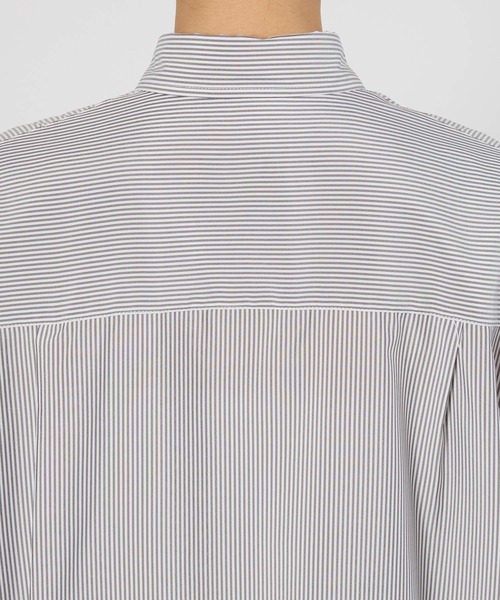 BARNYARDSTORM（バンヤードストーム）の「BARNYARDSTORM / ストライプシャツワンピース / ハンドウォッシャブル（ワンピース・レディース・ブラック系その他/ブルー系その他・FREE）」の6枚目の写真