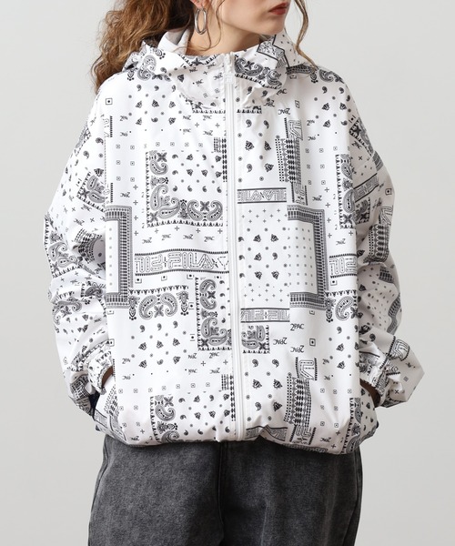 FILA HERITAGE(フィラヘリテージ)の「FILA HERITAGE TRACK TOP ペイズリートラックトップ(ナイロンジャケット・メンズ・ネイビー/ホワイト・XL/L/M)」の19枚目の写真