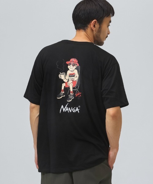 NANGA（ナンガ）の「【別注】ナンガ NANGA NANGA Camp Coffee 限定コラボ（Tシャツ/カットソー・メンズ・ホワイト/ベージュ/ブラック・M/L/LL）」の3枚目の写真