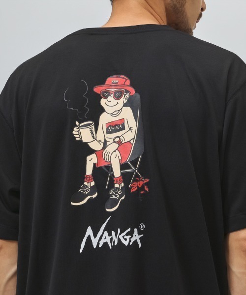NANGA（ナンガ）の「【別注】ナンガ NANGA NANGA Camp Coffee 限定コラボ（Tシャツ/カットソー・メンズ・ホワイト/ベージュ/ブラック・M/L/LL）」の9枚目の写真