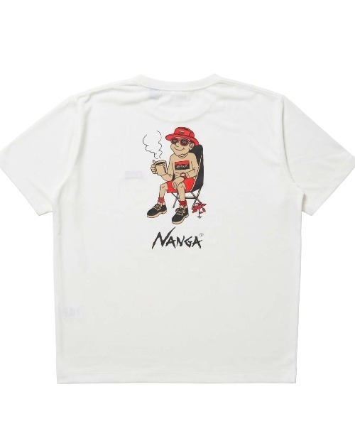 NANGA（ナンガ）の「【別注】ナンガ NANGA NANGA Camp Coffee 限定コラボ（Tシャツ/カットソー・メンズ・ホワイト/ベージュ/ブラック・M/L/LL）」の15枚目の写真