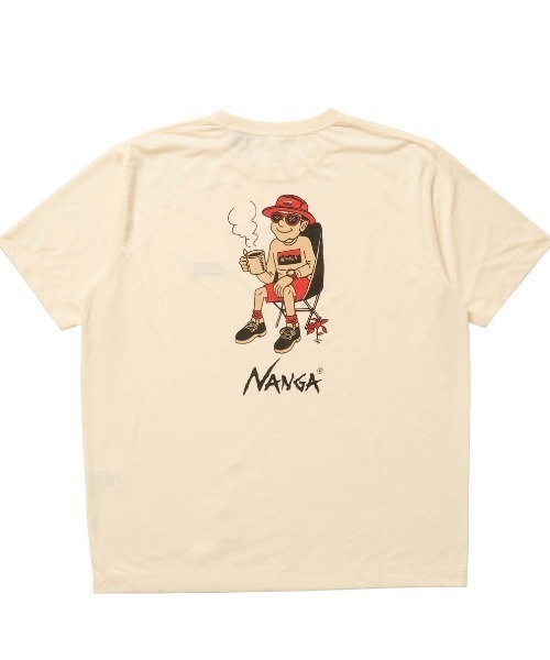NANGA（ナンガ）の「【別注】ナンガ NANGA NANGA Camp Coffee 限定コラボ（Tシャツ/カットソー・メンズ・ホワイト/ベージュ/ブラック・M/L/LL）」の13枚目の写真