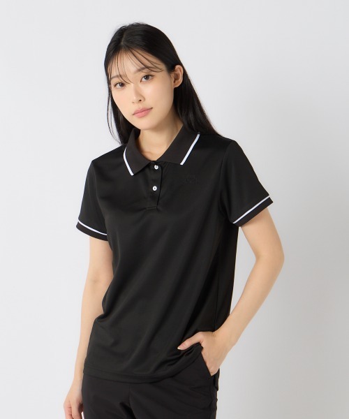 Kappa(カッパ)の「【Kappa/カッパ】レディースポロシャツ ゴルフ(シャツ/ブラウス・レディース・ホワイト/ピンク/ネイビー/ブラック・LARGE/MEDIUM/SMALL)」の1枚目の写真