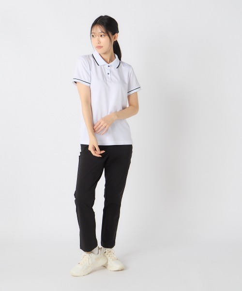 Kappa(カッパ)の「【Kappa/カッパ】レディースポロシャツ ゴルフ(シャツ/ブラウス・レディース・ホワイト/ピンク/ネイビー/ブラック・LARGE/MEDIUM/SMALL)」の18枚目の写真