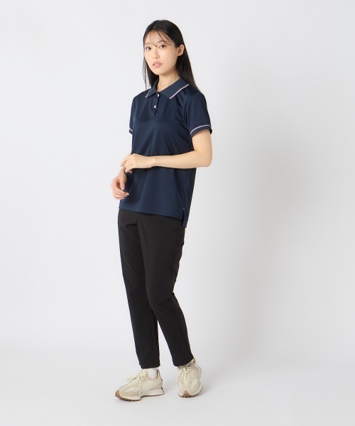 Kappa(カッパ)の「【Kappa/カッパ】レディースポロシャツ ゴルフ(シャツ/ブラウス・レディース・ホワイト/ピンク/ネイビー/ブラック・LARGE/MEDIUM/SMALL)」の7枚目の写真
