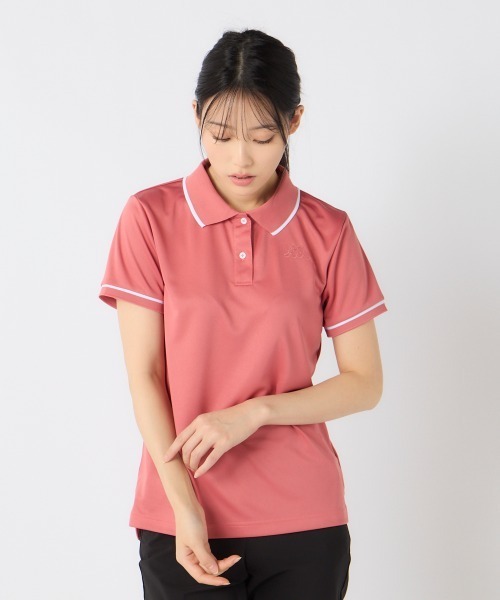 Kappa(カッパ)の「【Kappa/カッパ】レディースポロシャツ ゴルフ(シャツ/ブラウス・レディース・ホワイト/ピンク/ネイビー/ブラック・LARGE/MEDIUM/SMALL)」の14枚目の写真