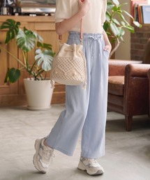 NAVY（ネイビー）の「SARARI イージーワイドパンツ 接触冷感機能付きのTPUクールドライ素材（その他パンツ）」