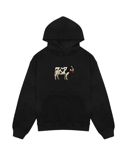ARIGHTANGLE(アライトアングル)の「MILK COW HOODIE (2 COLOR)(パーカー・レディース・ホワイト/ブラック・FREE)」の2枚目の写真