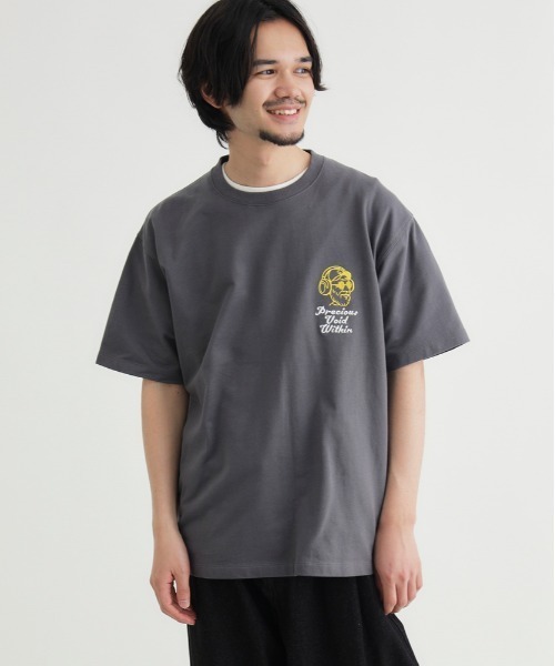 BACK NUMBER(バックナンバー)の「BACK NUMBER(バックナンバー)ミュージックロゴTシャツ(Tシャツ/カットソー・メンズ・ネイビー/ダークグレー/ホワイト・S/M/L/XL)」の4枚目の写真