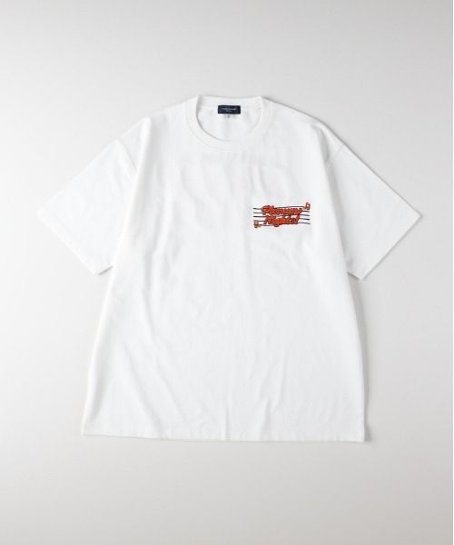 BACK NUMBER(バックナンバー)の「BACK NUMBER(バックナンバー)ミュージックロゴTシャツ(Tシャツ/カットソー・メンズ・ネイビー/ダークグレー/ホワイト・S/M/L/XL)」の16枚目の写真