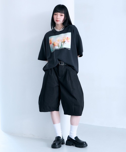 RAGEBLUE（レイジブルー）の「Chino Barrel Half Pants/CHINOカーブハーフパンツ（チノパンツ・メンズ・ブラック/ホワイト・MEDIUM/LARGE）」の11枚目の写真