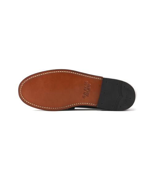 G.H.BASS(ジーエイチバス)の「G.H.BASS (ジーエイチバス)LARSON MOC PENNY /BA11010H(ローファー・メンズ・ブラック/ブラック系その他・7.5/8.5/8/9/7)」の6枚目の写真