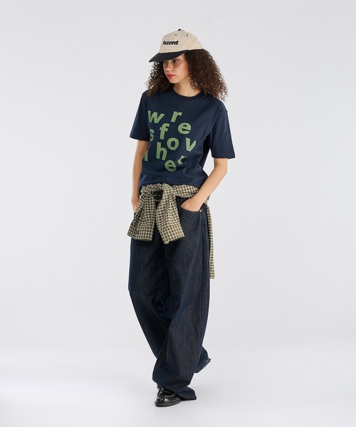 WISH FOR EVER(ウィッシュフォーエバー)の「【 4color / 3size 】RANDOM LOGO GRAPHIC T/ランダムロゴグラフィックT(Tシャツ/カットソー・メンズ・ネイビー/イエロー/ブラウン/ピンク・SMALL/MEDIUM/LARGE)」の14枚目の写真