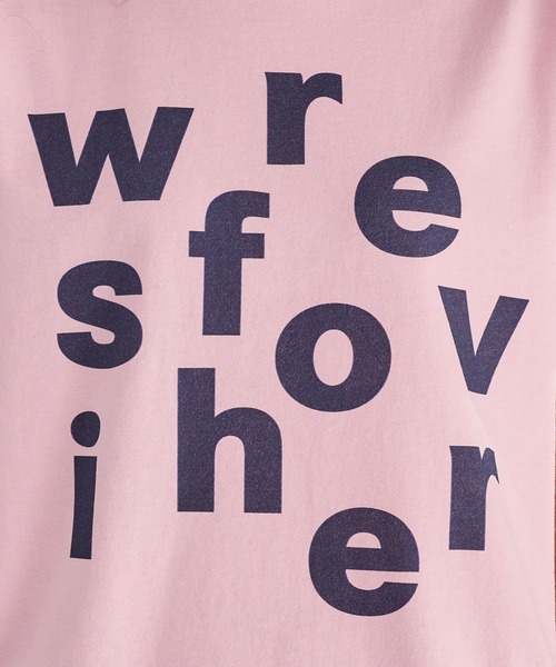 WISH FOR EVER(ウィッシュフォーエバー)の「【 4color / 3size 】RANDOM LOGO GRAPHIC T/ランダムロゴグラフィックT(Tシャツ/カットソー・メンズ・ネイビー/イエロー/ブラウン/ピンク・SMALL/MEDIUM/LARGE)」の6枚目の写真