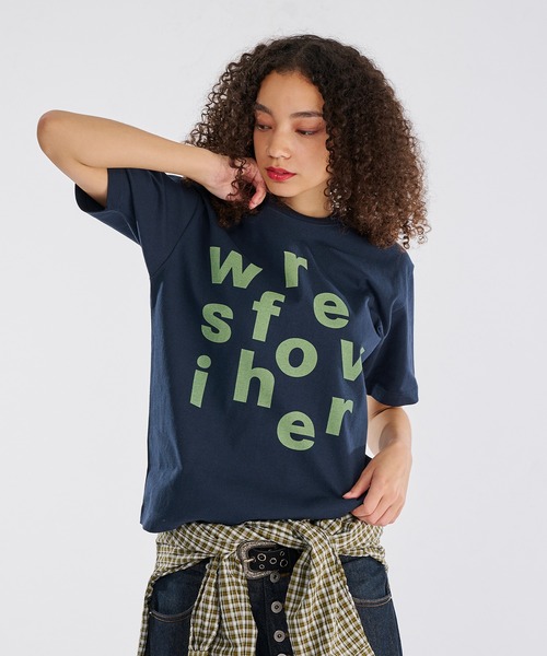 WISH FOR EVER(ウィッシュフォーエバー)の「【 4color / 3size 】RANDOM LOGO GRAPHIC T/ランダムロゴグラフィックT(Tシャツ/カットソー・メンズ・ネイビー/イエロー/ブラウン/ピンク・SMALL/MEDIUM/LARGE)」の17枚目の写真
