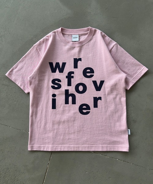 WISH FOR EVER(ウィッシュフォーエバー)の「【 4color / 3size 】RANDOM LOGO GRAPHIC T/ランダムロゴグラフィックT(Tシャツ/カットソー・メンズ・ネイビー/イエロー/ブラウン/ピンク・SMALL/MEDIUM/LARGE)」の10枚目の写真