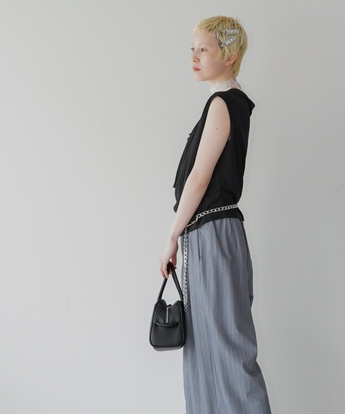 chuclla（チュクラ）の「ドレープオフショルダートップス chw26s226（Tシャツ/カットソー・レディース・ホワイト/ブラック・FREE）」の14枚目の写真