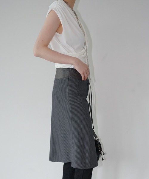 chuclla（チュクラ）の「ドレープオフショルダートップス chw26s226（Tシャツ/カットソー・レディース・ホワイト/ブラック・FREE）」の19枚目の写真